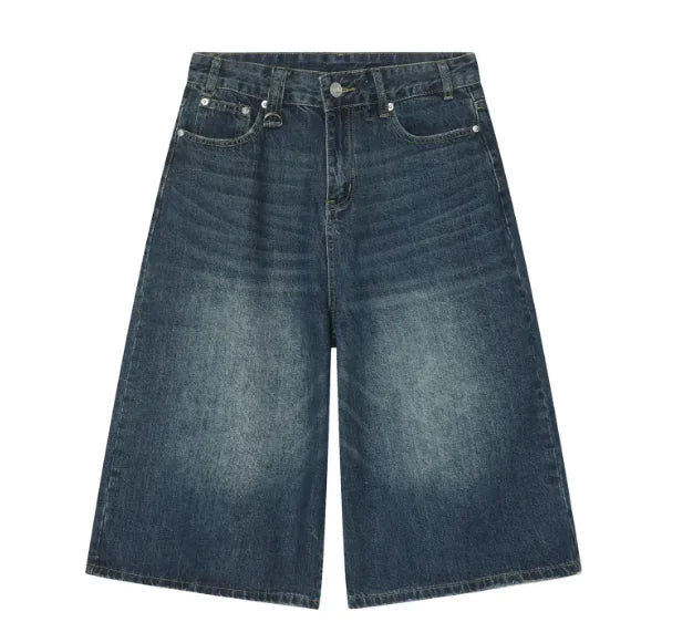 Vintage High-Waist Denim Shorts