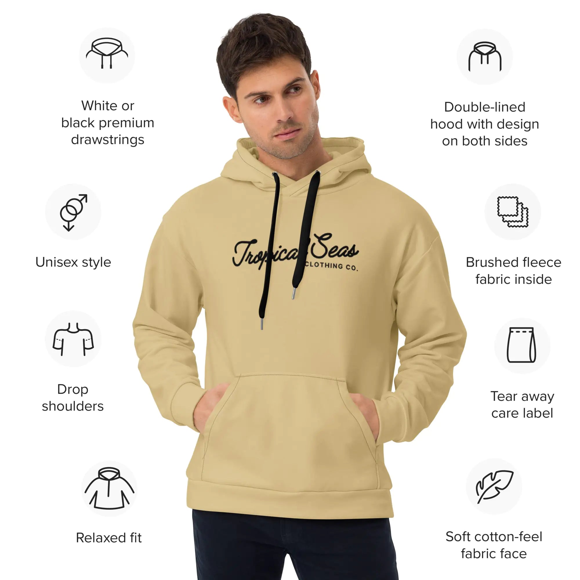 Soft Sand Oceanic Hoodie - Ace Fashion
