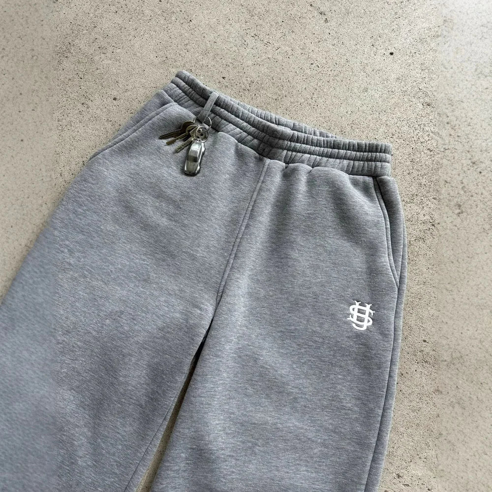 Flexi-Waist Zippered Sweatpants - Ace Fashion