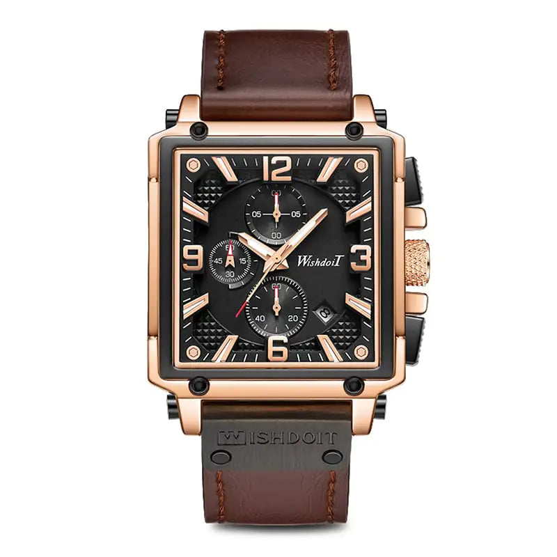 AutoSquare Elegant Men’s Quartz Watch - Ace Fashion