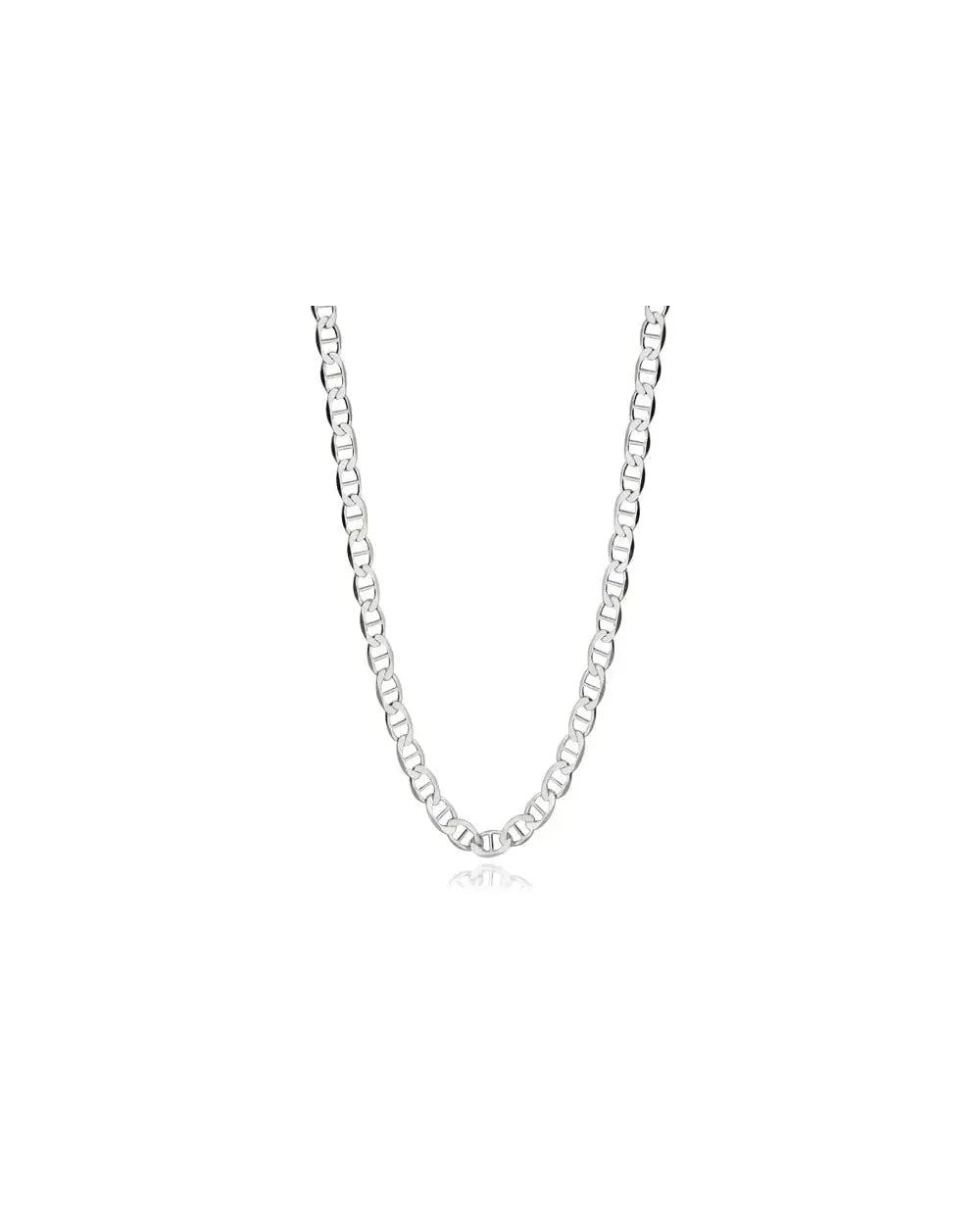 925 Silver 3.5mm Flat Mariner Chain – 26 - Ace Fashion