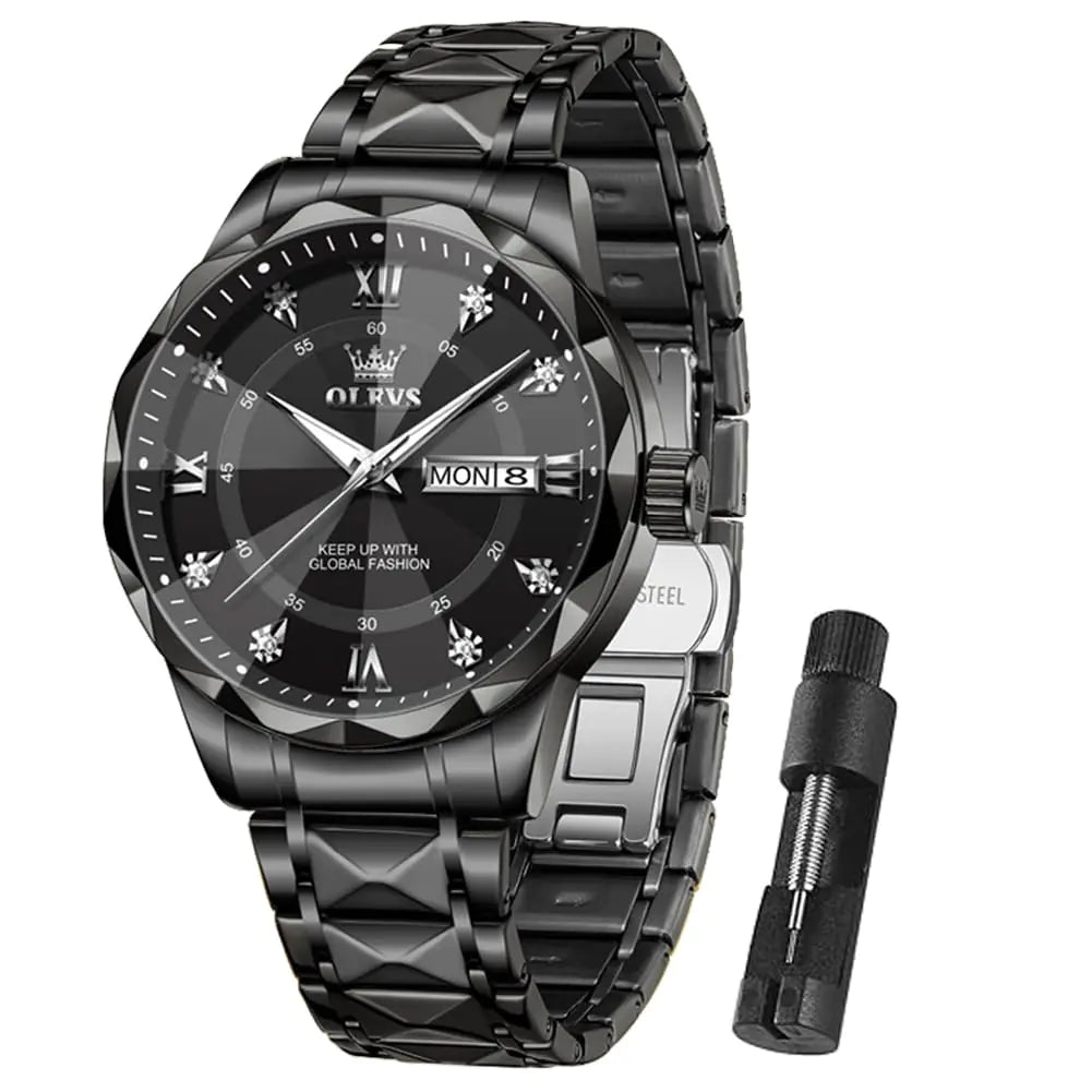 OLEVS Diamond Men's Luxury Analog Watch