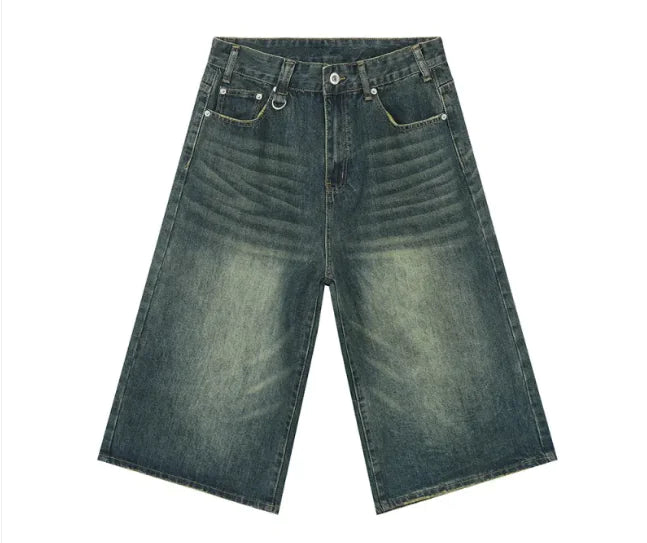 Vintage High-Waist Denim Shorts
