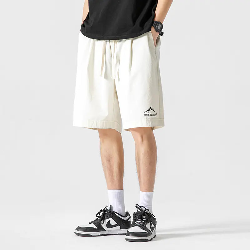 Vintage Style Men's Cotton Shorts - Summer 2024 - Ace Fashion
