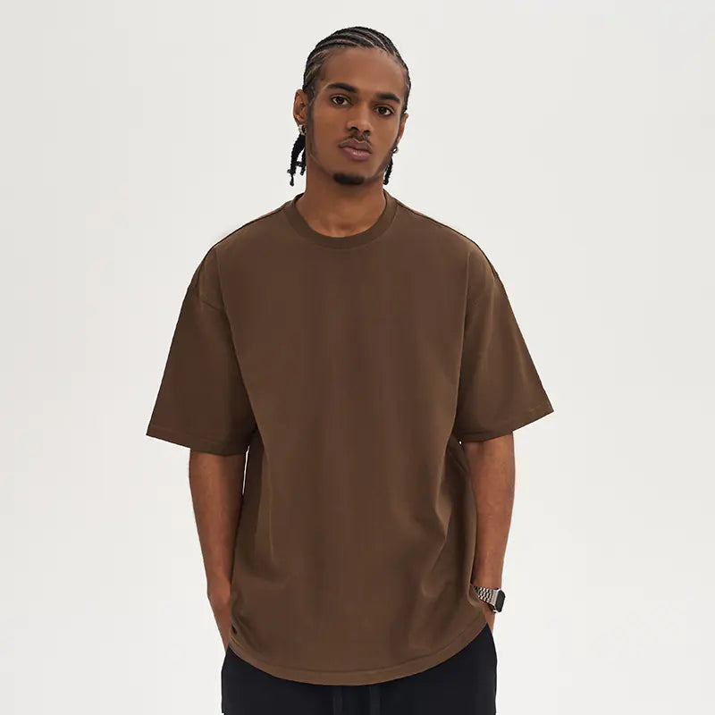 280G Pure Cotton Casual Tee for Men