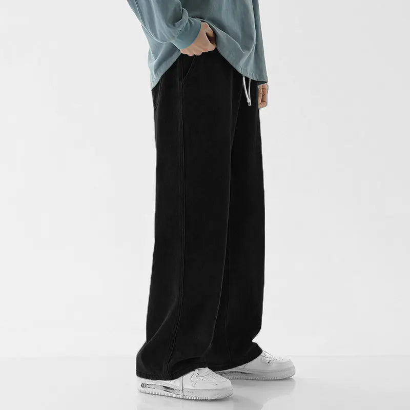 Men's Relaxed Straight-Cut Jeans - Ace Fashion