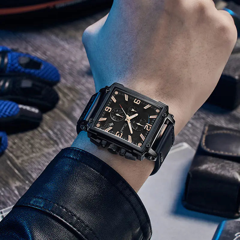 AutoSquare Elegant Men’s Quartz Watch - Ace Fashion