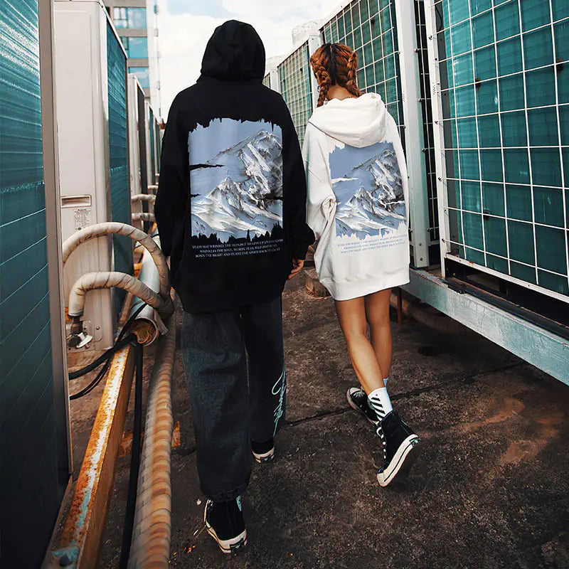 Men's Autumn Mountain Oversized Hoodie - Ace Fashion