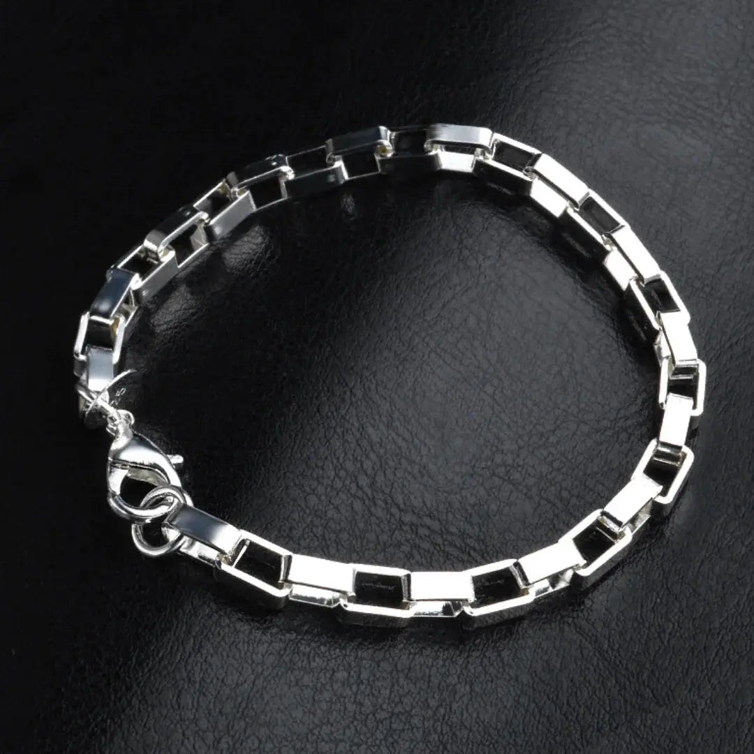 Sterling Silver Link Chain Bracelet - Ace Fashion