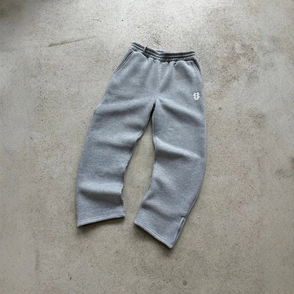 Flexi-Waist Zippered Sweatpants - Ace Fashion