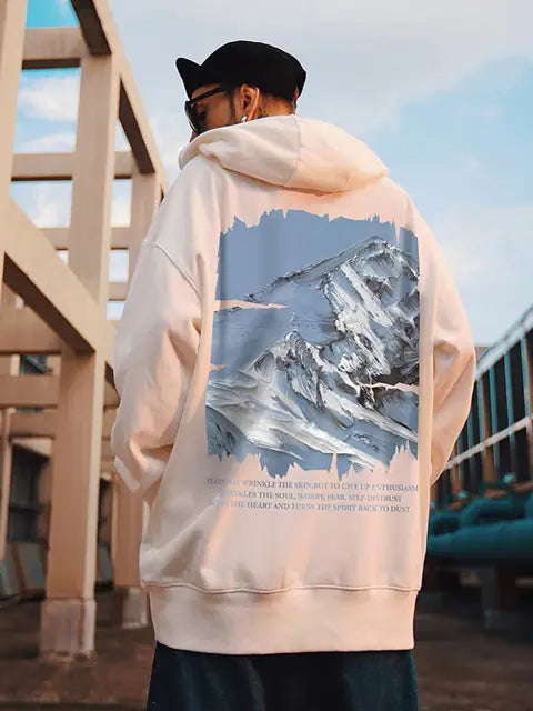 Men's Autumn Mountain Oversized Hoodie - Ace Fashion