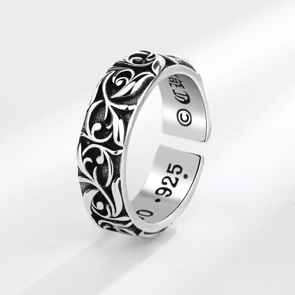 Eternal Silver Rattan Men's Ring - Ace Fashion