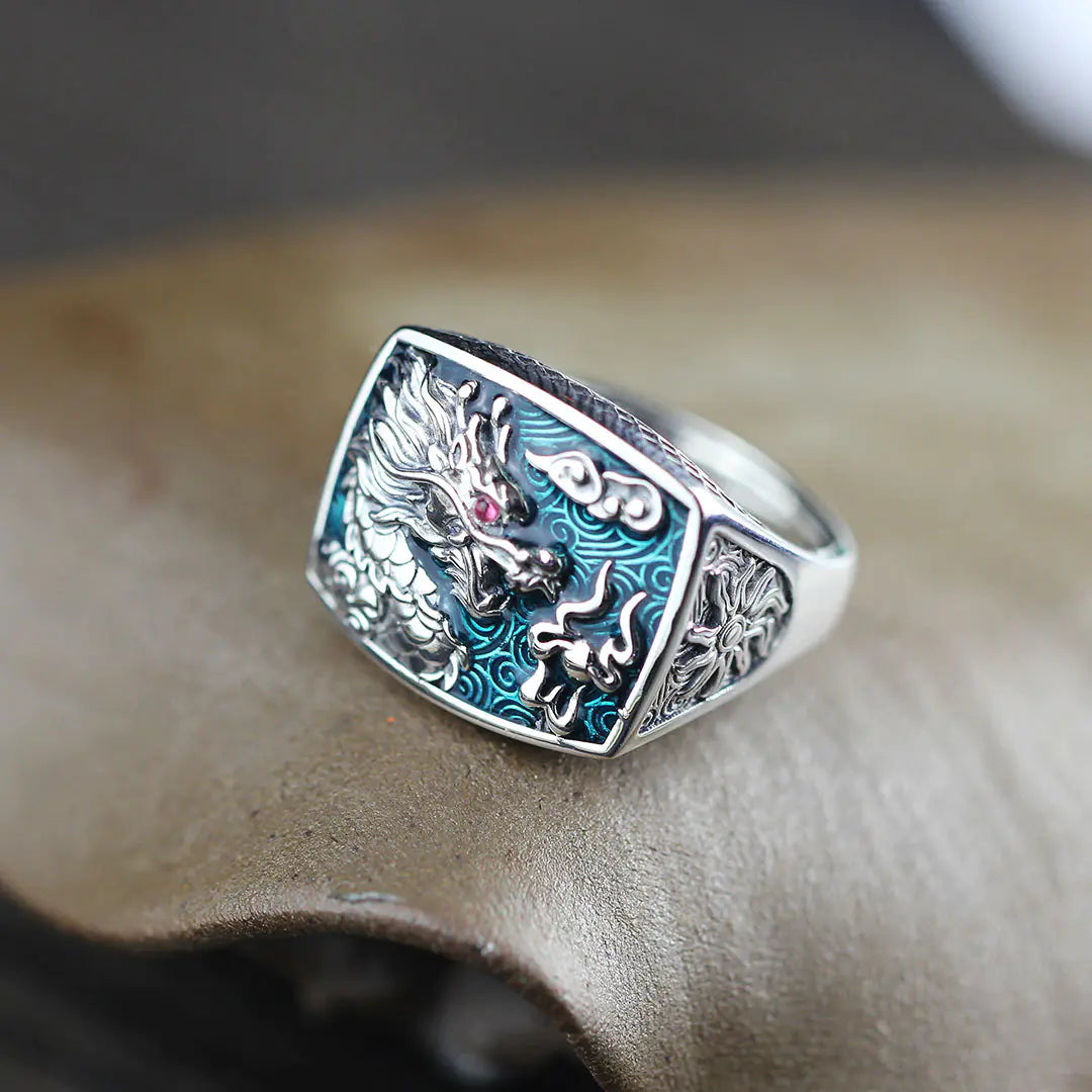 Mythic Silver Dragon Band - Ace Fashion