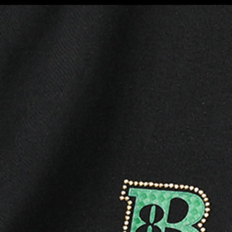Rhinestone Stitched Summer Tee for Men - Ace Fashion