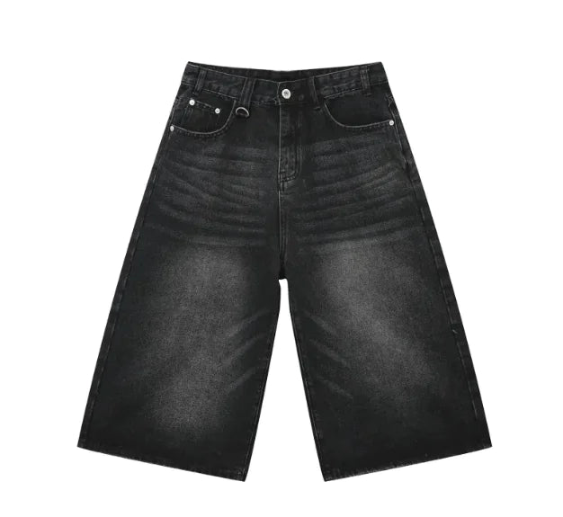 Vintage High-Waist Denim Shorts