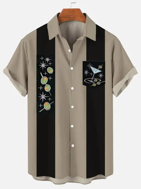 Tropical Harajuku Men's Polyester Shirt - Ace Fashion
