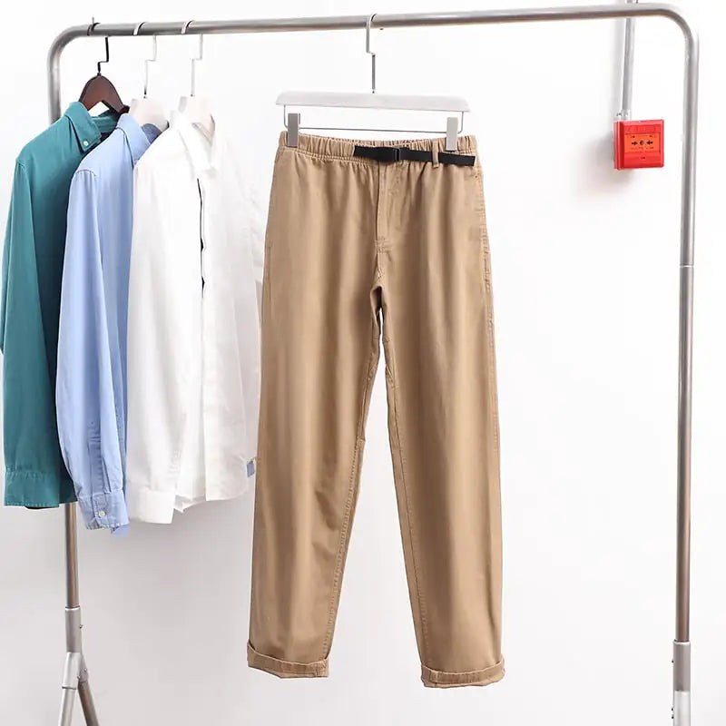 Vintage Buckle Cotton Overalls for Men - Ace Fashion
