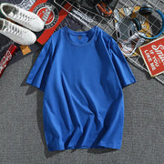 Men's Cotton Summer T-Shirt - Loose Fit Short Sleeve