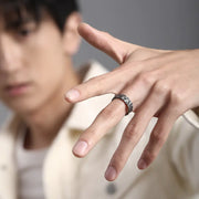 Hammered 925 Sterling Silver Ring
