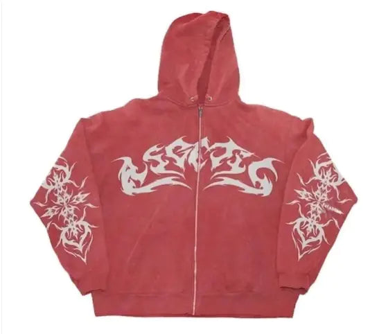 Gothic Y2K Zip Hoodie - Ace Fashion