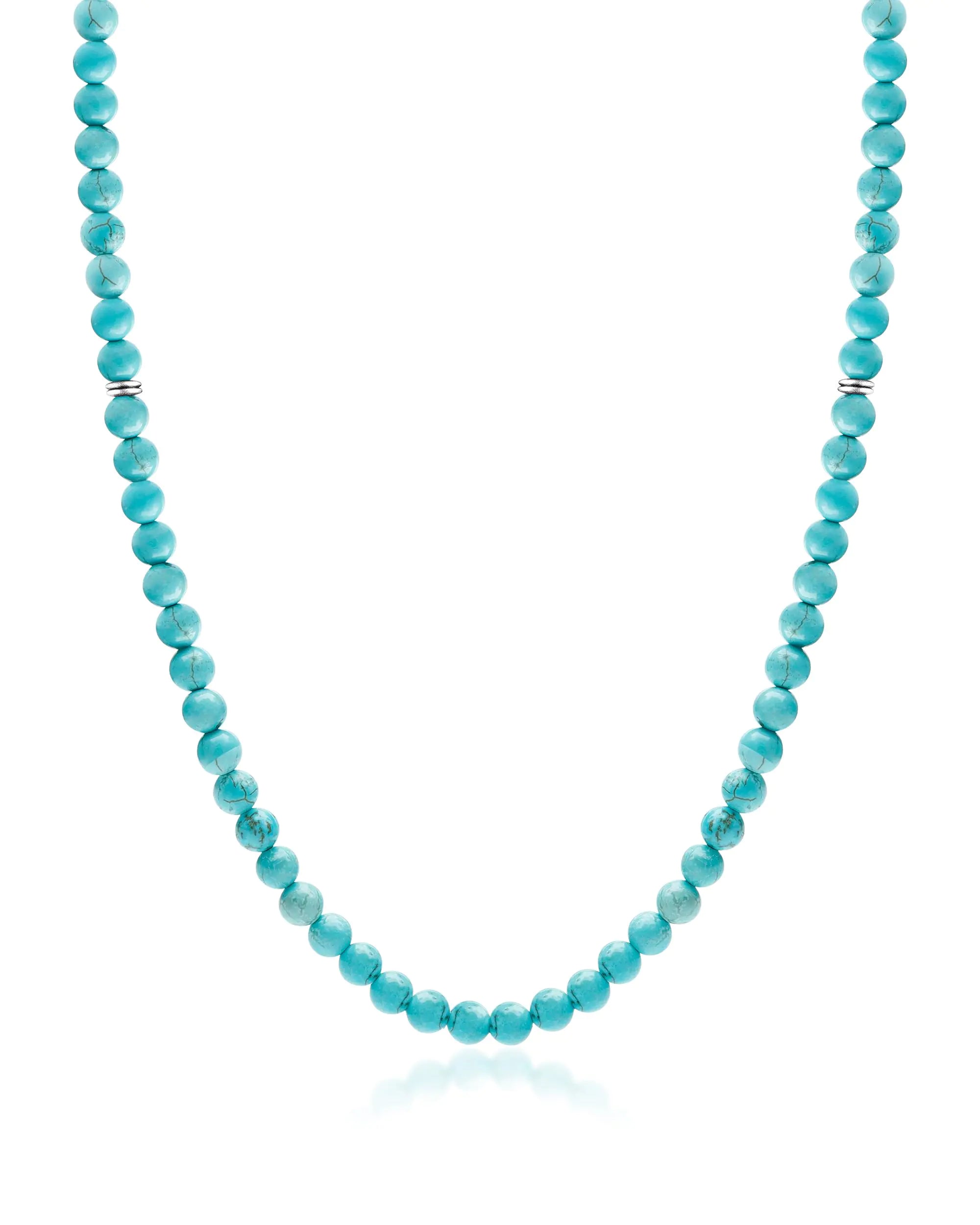 Men's Turquoise Bead Necklace