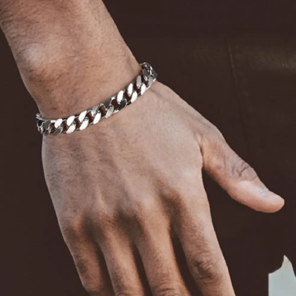 Customizable Silver Geometric Bracelet - Ace Fashion