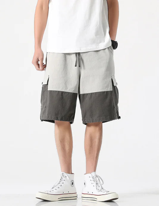 Men's Summer Colorblock Cargo Shorts