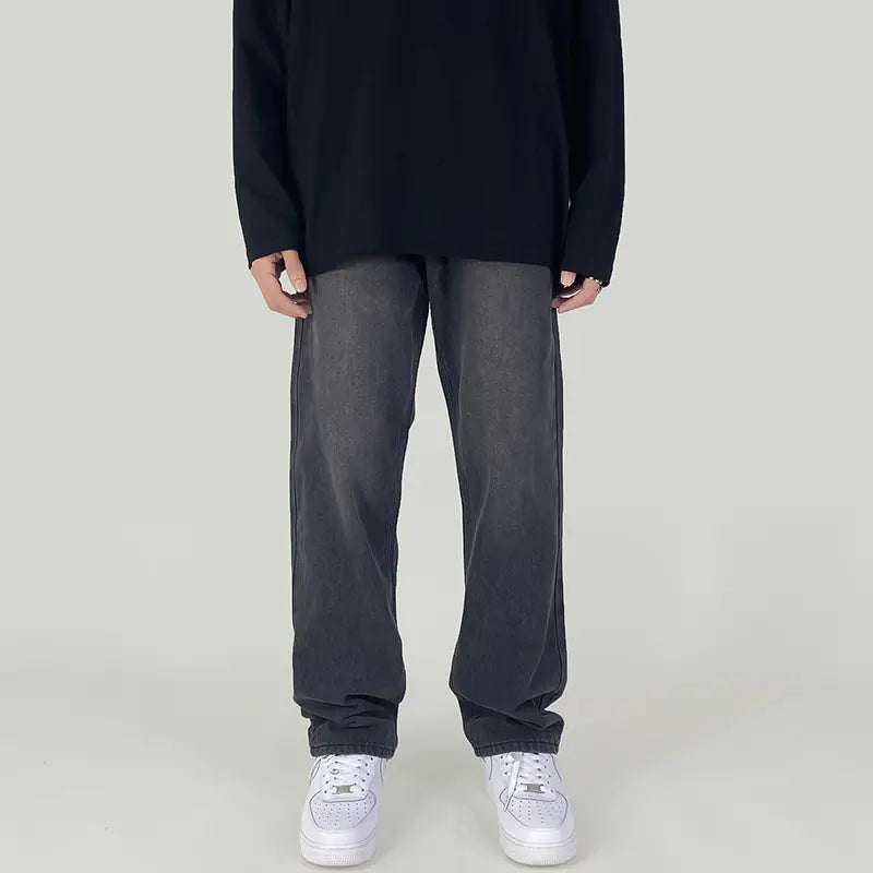 Urban Charcoal Straight-Leg Jeans - Ace Fashion