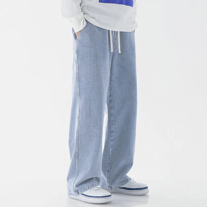 Men's Relaxed Straight-Cut Jeans - Ace Fashion