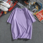 Men's Cotton Summer T-Shirt - Loose Fit Short Sleeve