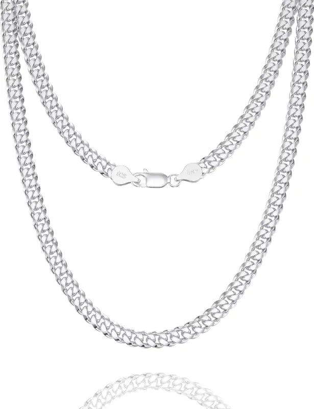 Sterling Essence 925 Silver 5mm Cuban Chain