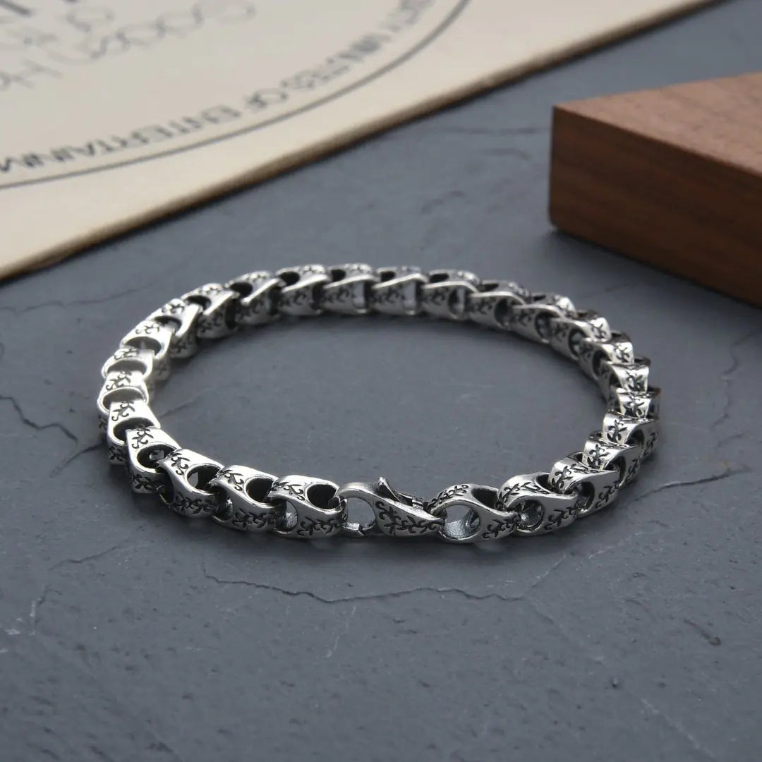 Sterling Silver Gent's Bracelet - Ace Fashion