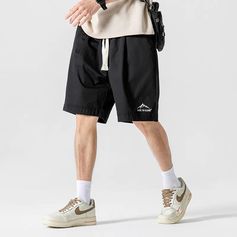 Vintage Style Men's Cotton Shorts - Summer 2024 - Ace Fashion