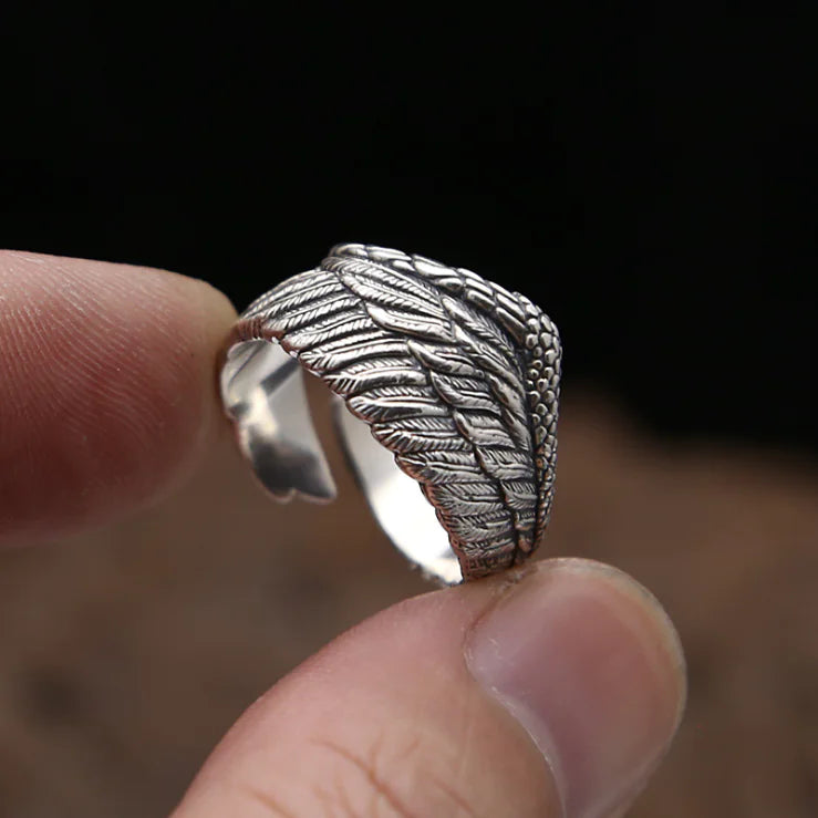 Falcon Crest Silver Ring - Ace Fashion