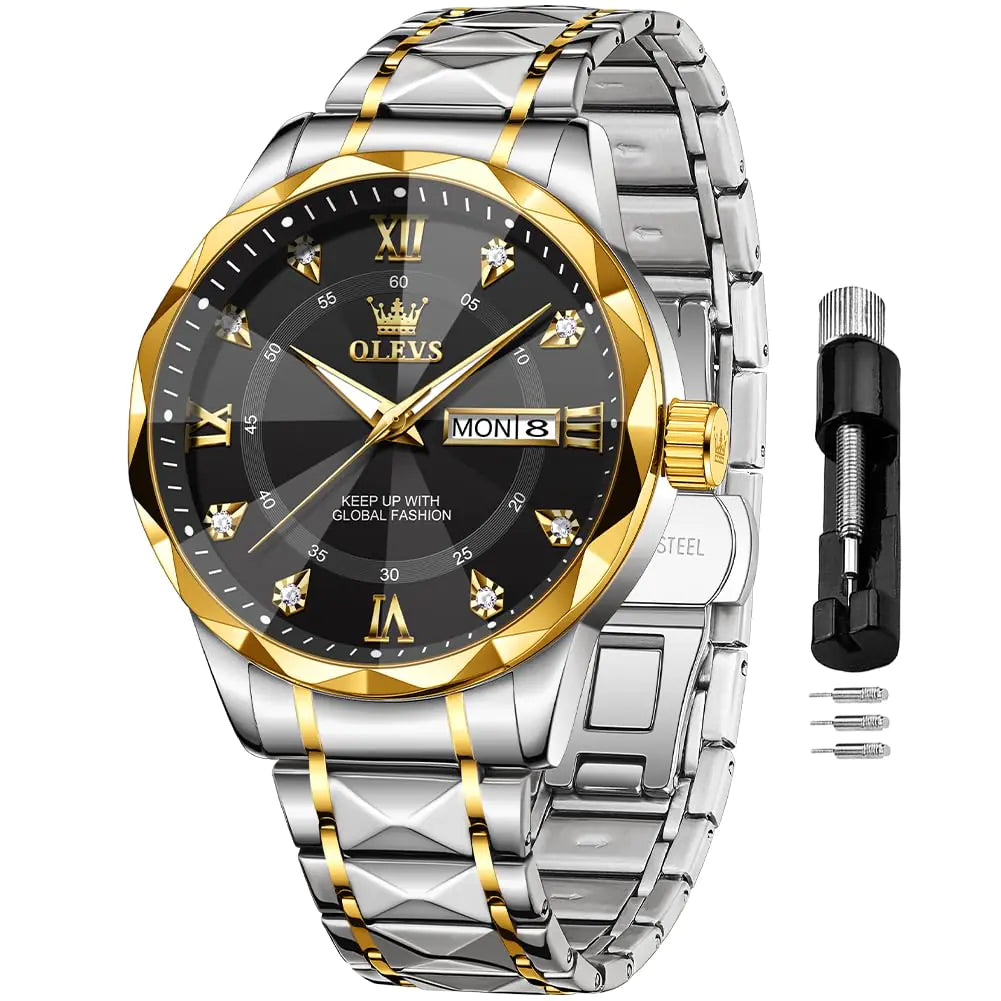 Two-Tone Diamond Dress Watch
