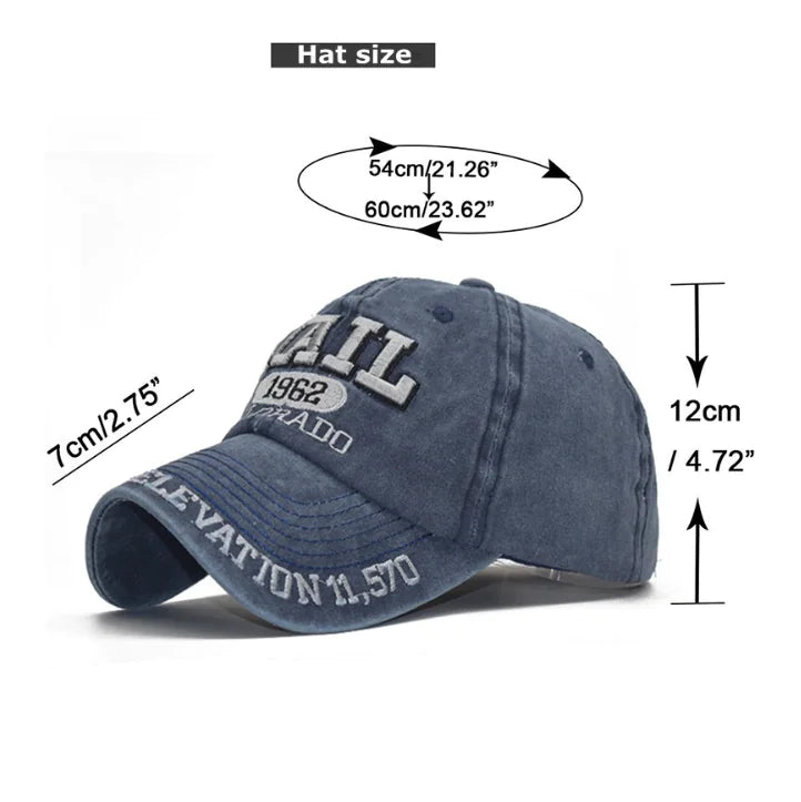 Vintage 1962 Embroidered Cotton Baseball Cap
