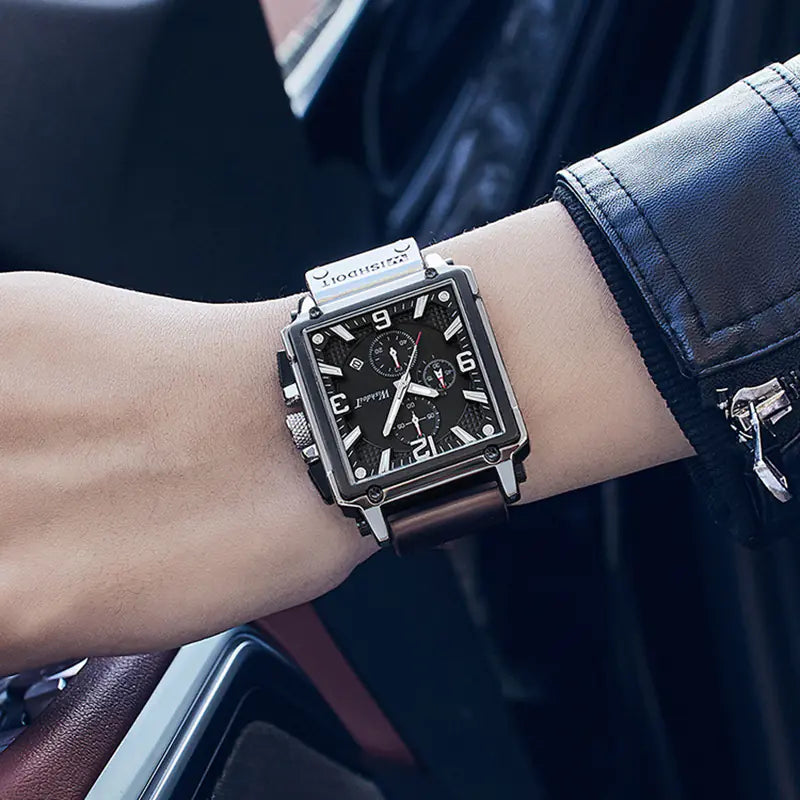 AutoSquare Elegant Men’s Quartz Watch - Ace Fashion