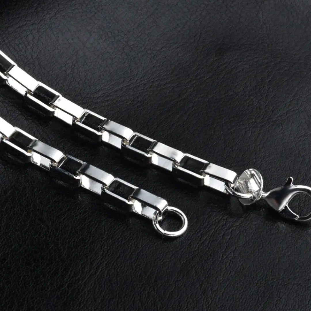 Sterling Silver Link Chain Bracelet - Ace Fashion