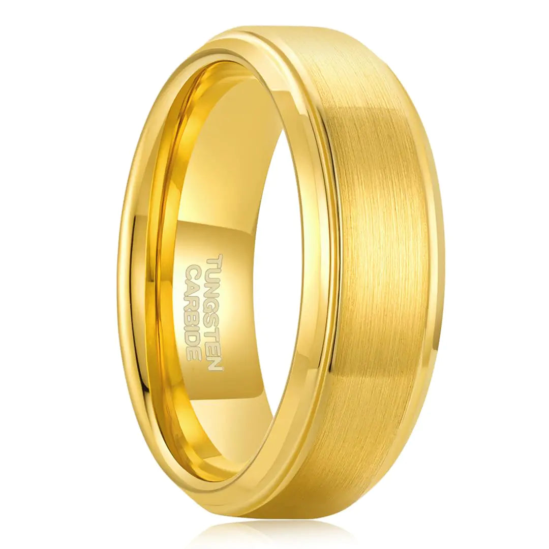 EternaLux Men's 8mm Tungsten Wedding Band with Matte Finish