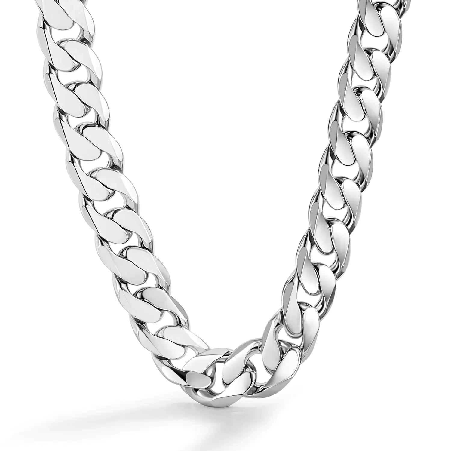 Dankadi Italian 925 Silver Cuban Chain Necklace