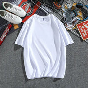 Men's Cotton Summer T-Shirt - Loose Fit Short Sleeve