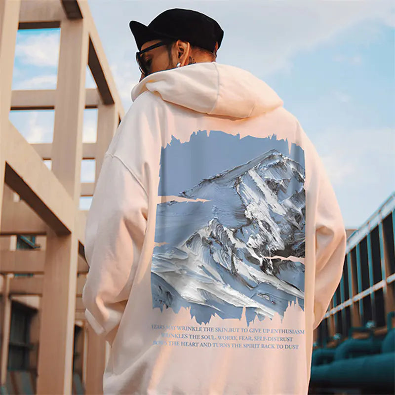 Men's Autumn Mountain Oversized Hoodie - Ace Fashion