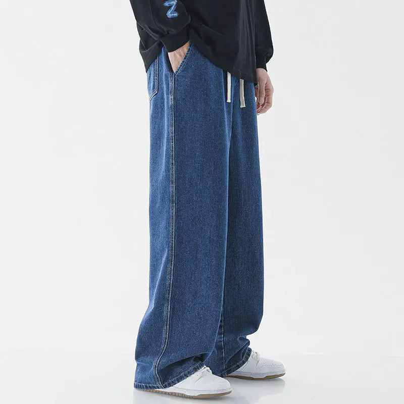 Men's Relaxed Straight-Cut Jeans - Ace Fashion