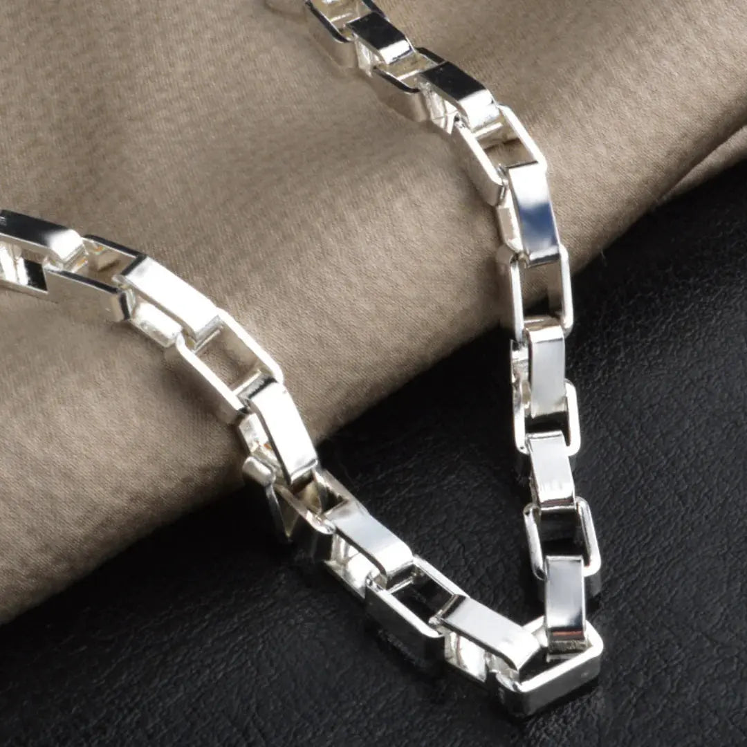 Sterling Silver Link Chain Bracelet - Ace Fashion
