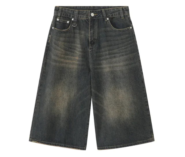 Vintage High-Waist Denim Shorts