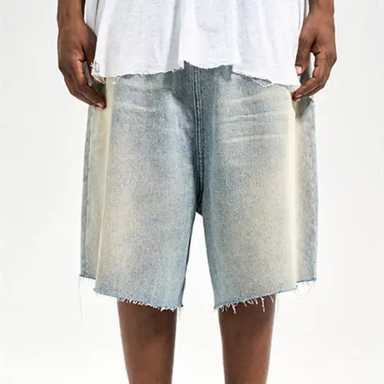Men's Summer Vintage Loose Denim Shorts