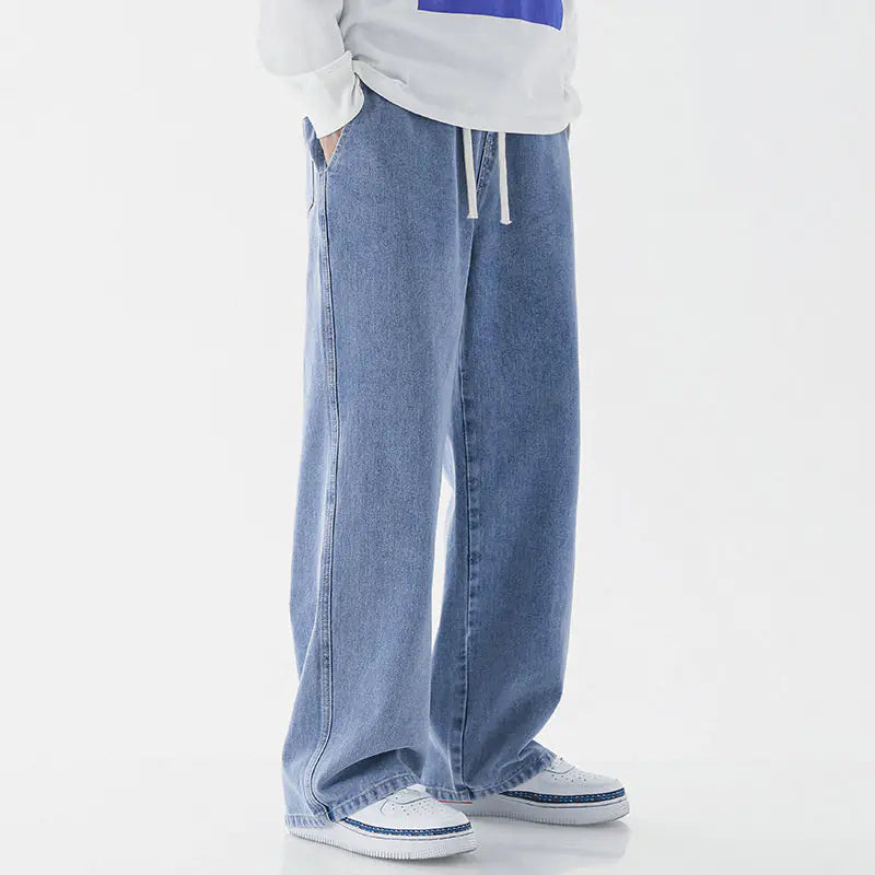 Men's Relaxed Straight-Cut Jeans - Ace Fashion