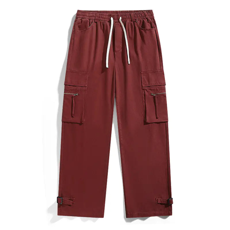Men's Cotton Cargo Pants with Pockets