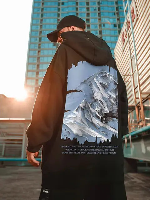 Men's Autumn Mountain Oversized Hoodie - Ace Fashion