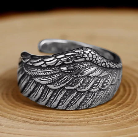 Falcon Crest Silver Ring - Ace Fashion